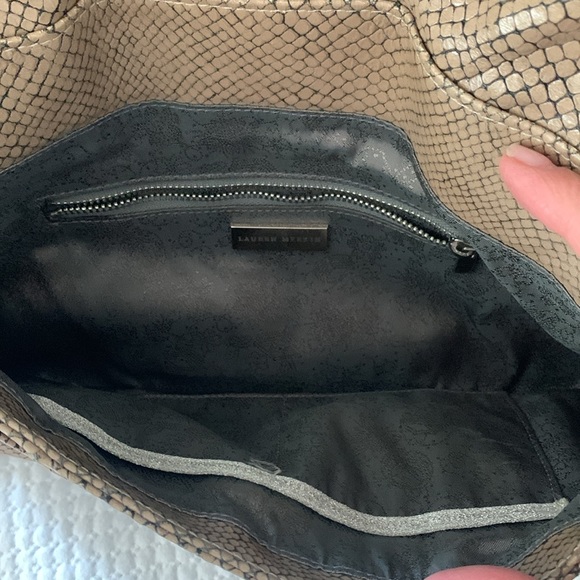 Lauren Merkin Snakeskin Shoulder Bag and Clutch - Picture 4 of 4